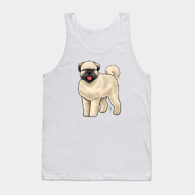 Dog - Bouvier des Flanders - Fawn Natural Tank Top by Jen's Dogs Custom Gifts and Designs